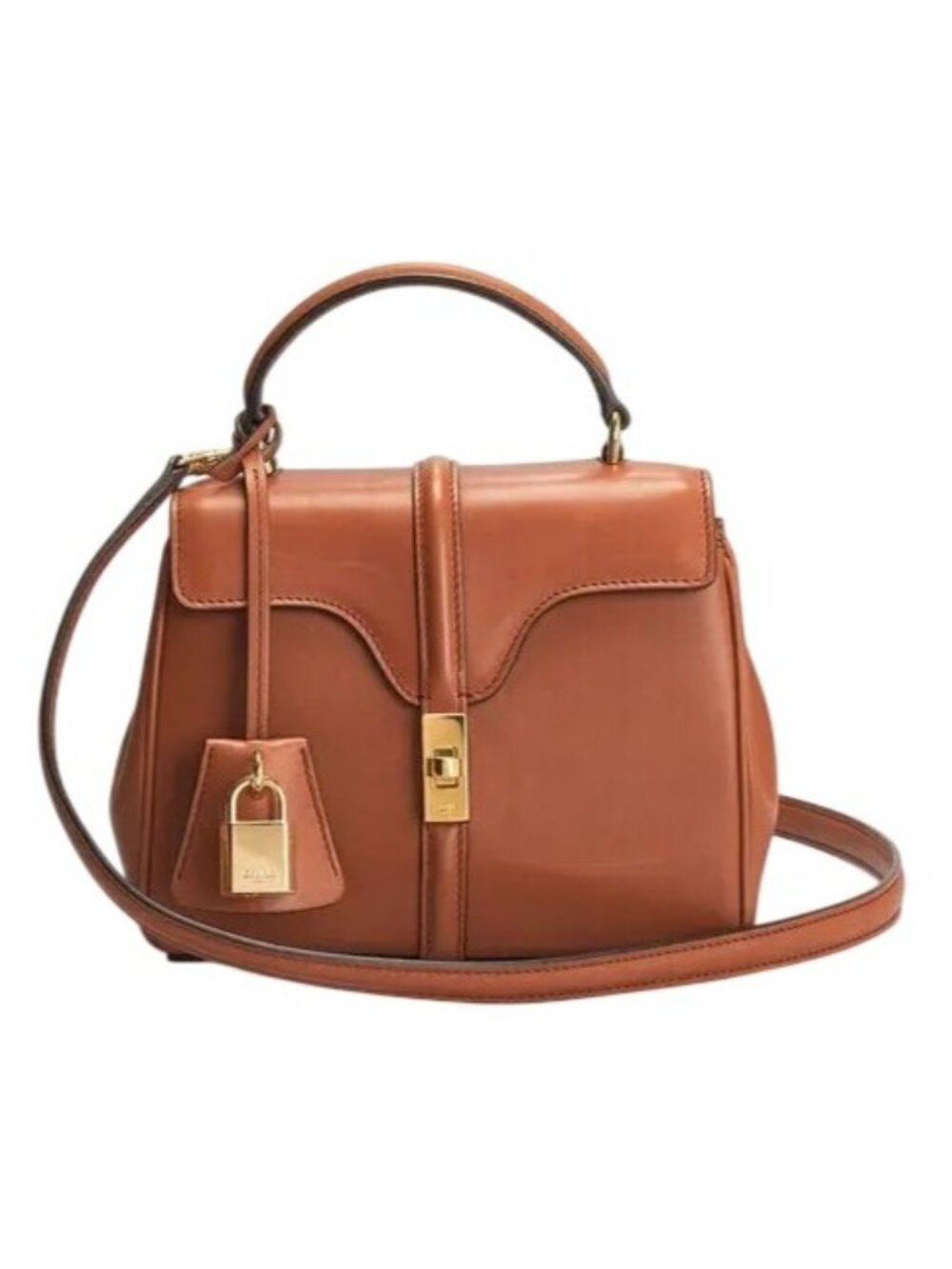Celine Mini 16 Handbag in Brown Calfskin - Picture 2 of 11